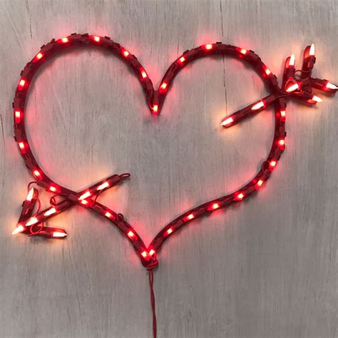 valentine window lights